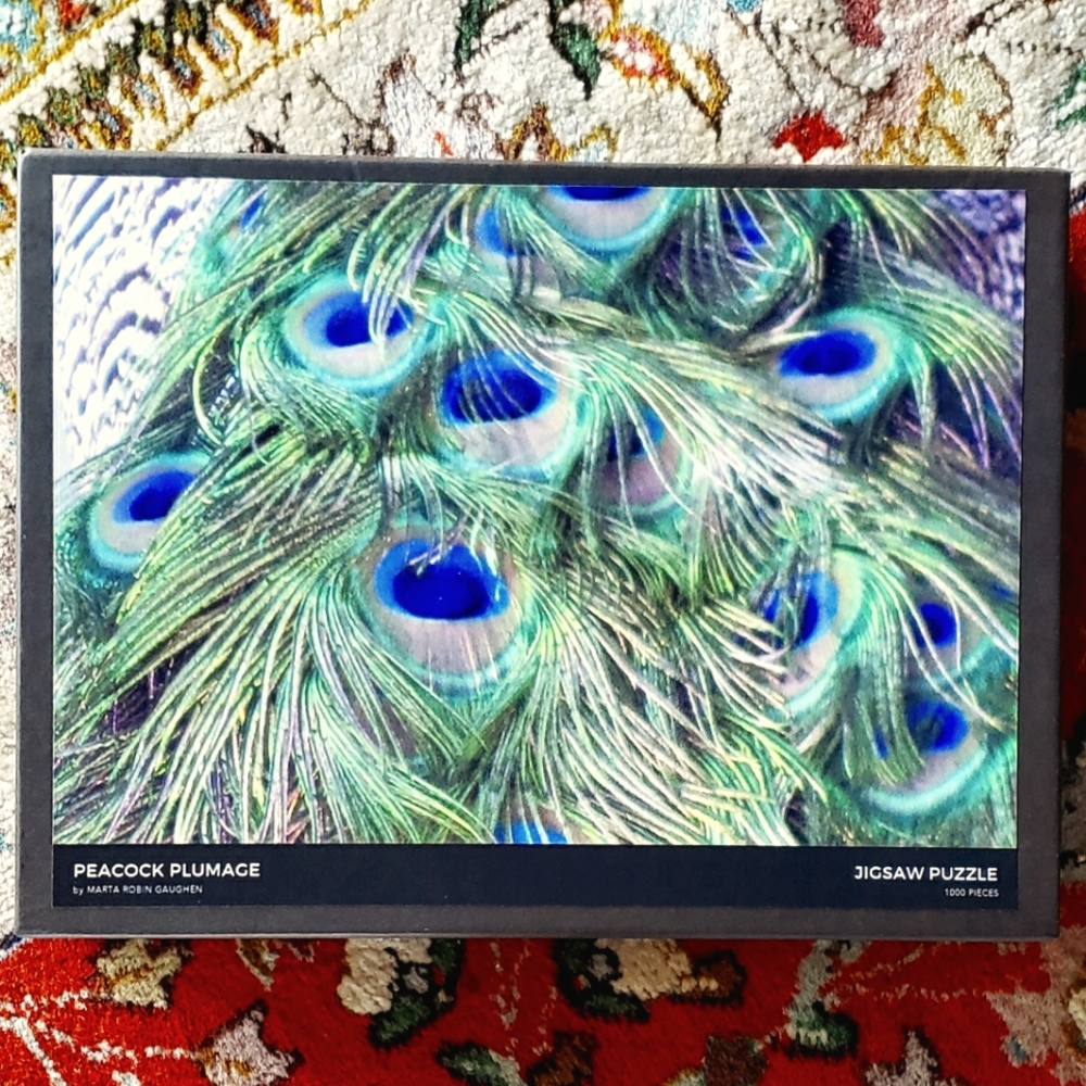 PUZZLE Peacock Plumage - 1000 Pieces - NWOT - One of a Kind